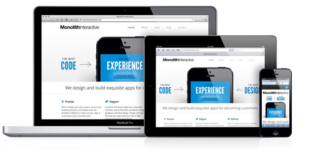 Monolith Interactive responsive website screenshot
